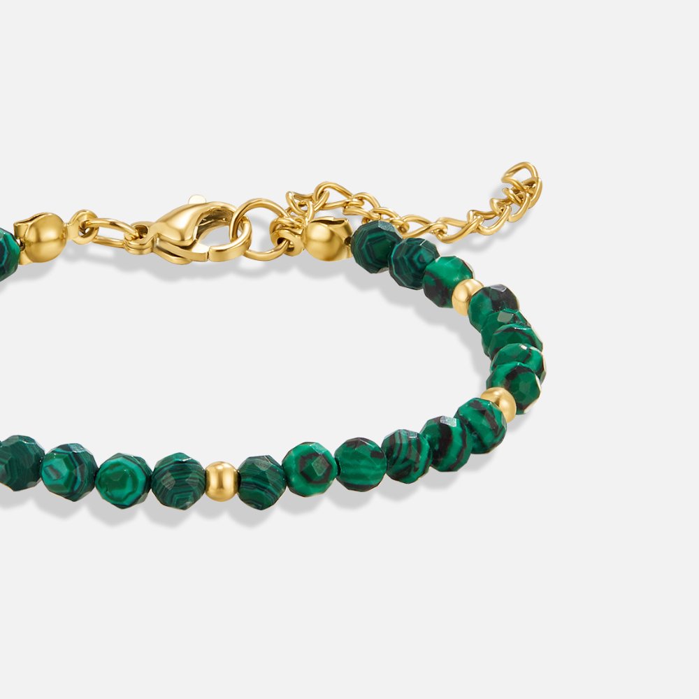 Ilenia Green Bead Bracelet