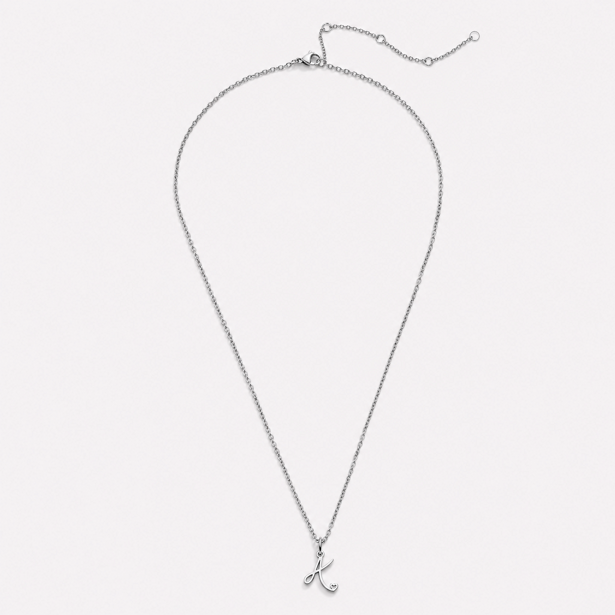 Carina Heart Initial Necklace