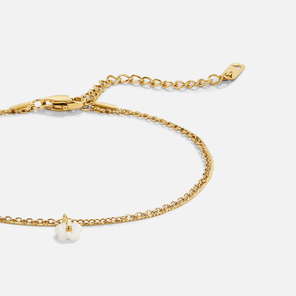 Gardenia Flower Anklet