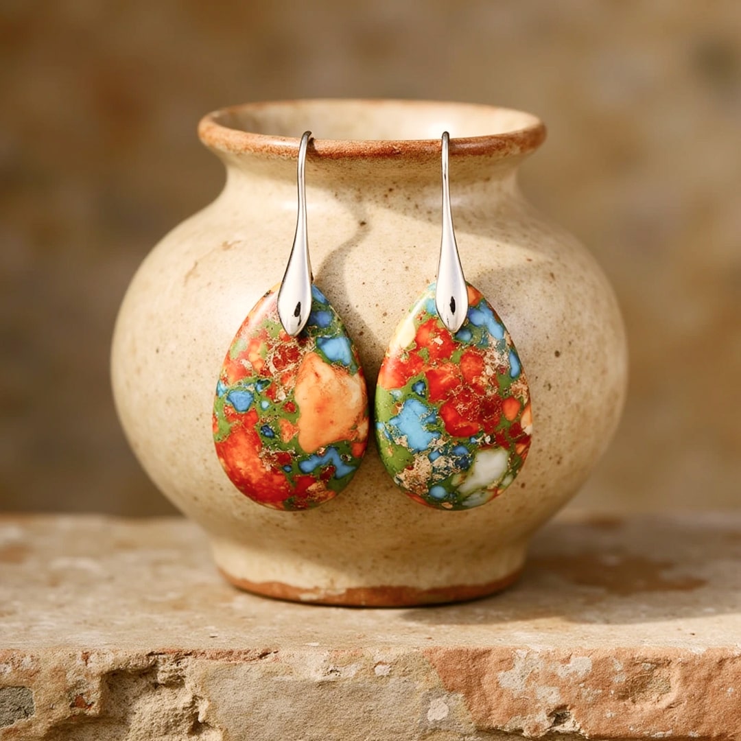 "Harlequin Drops" Earrings