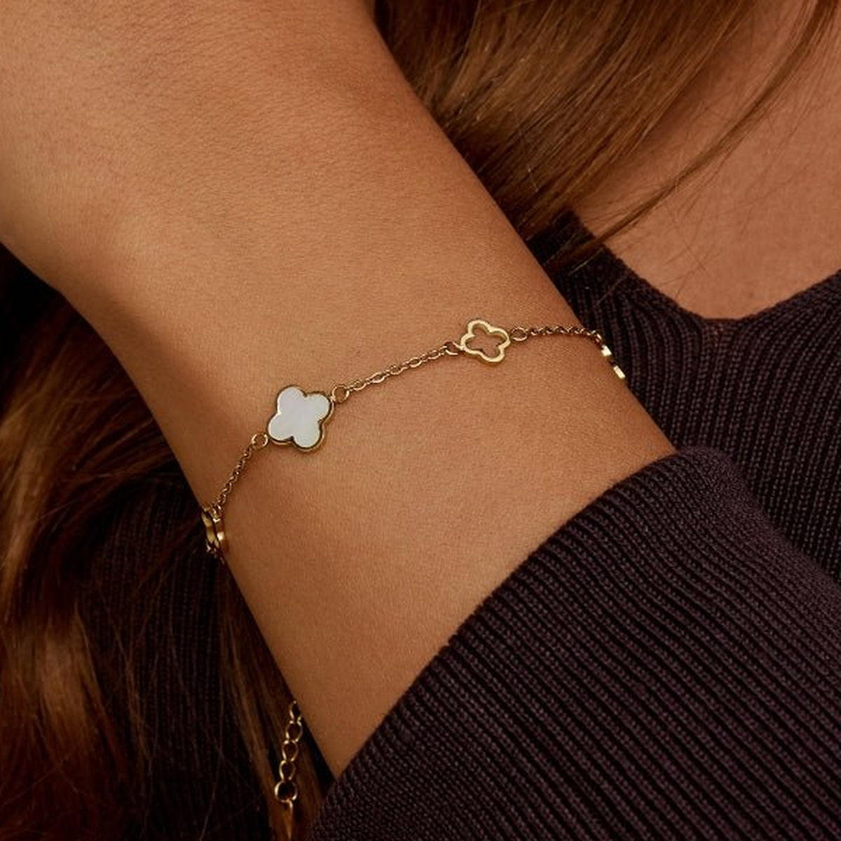 Viola Clover Bracelet