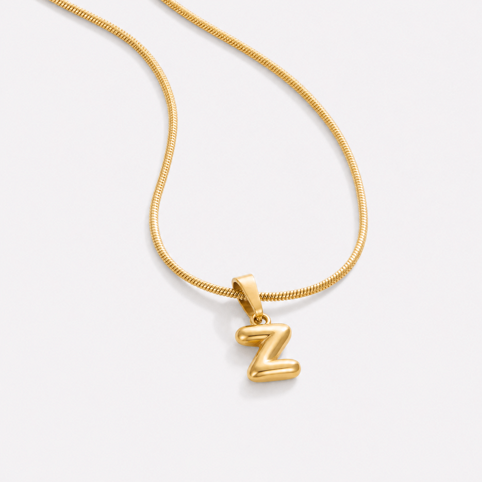 Bettina Bubble Initial Necklace