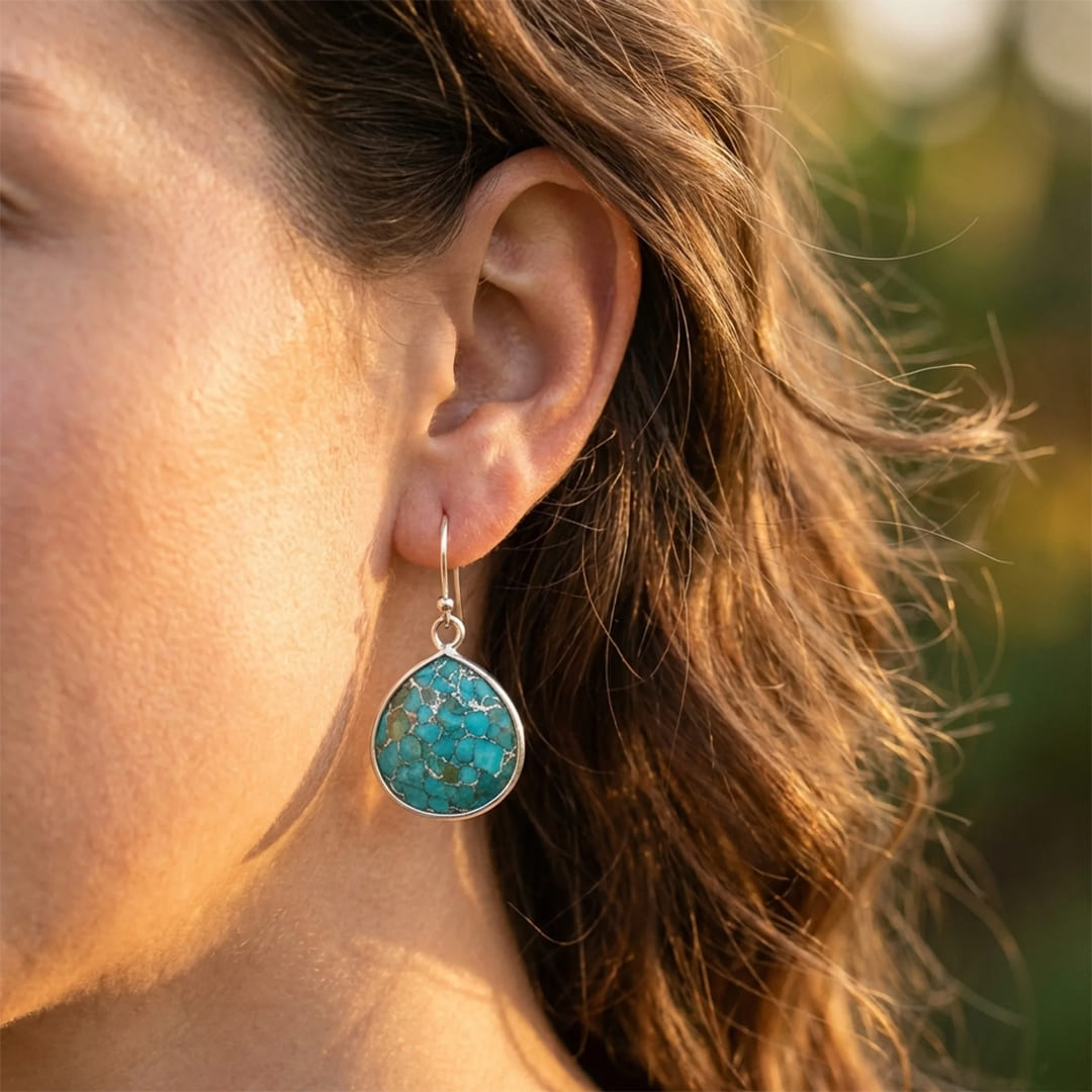 "Azure Sparkle" Earrings