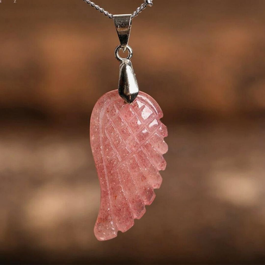 "Light Wing" Pendant in Natural Stone