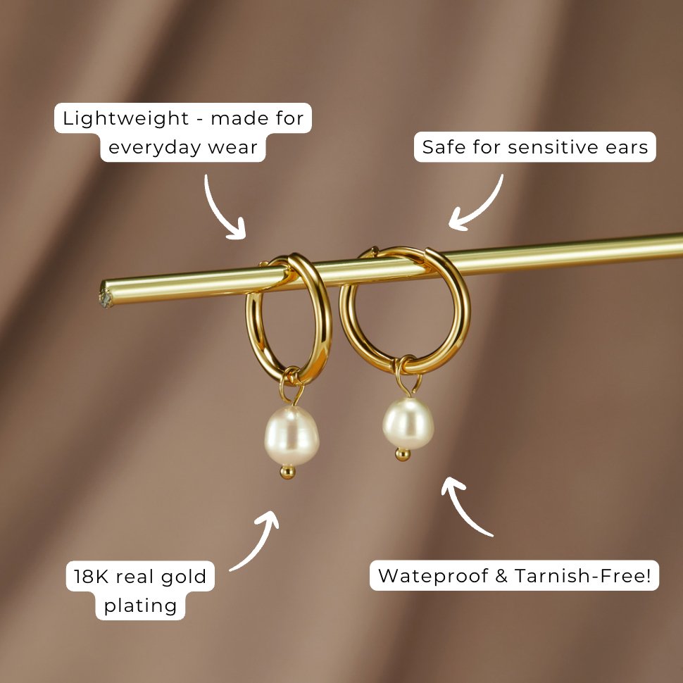 Camilla Pearl Hoops