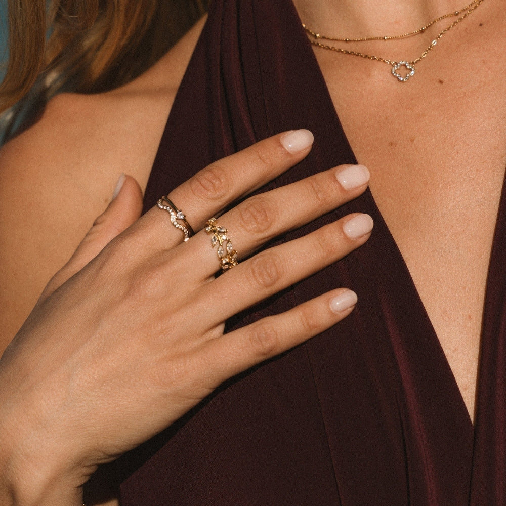 Crystal Vine Ring