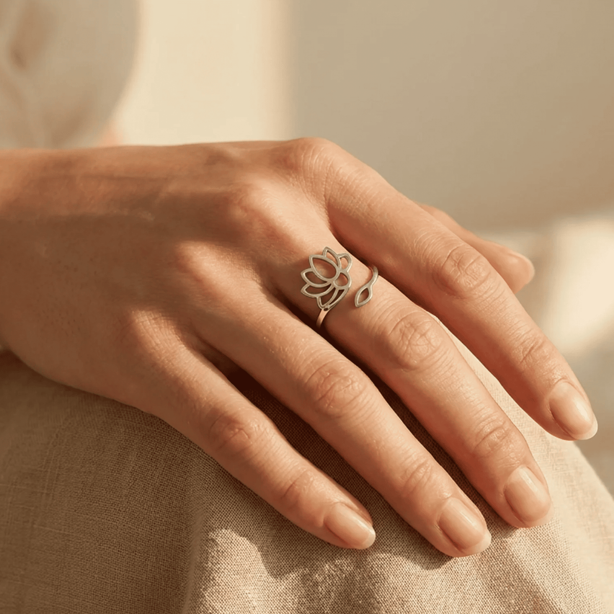 Lotus Adjustable Ring