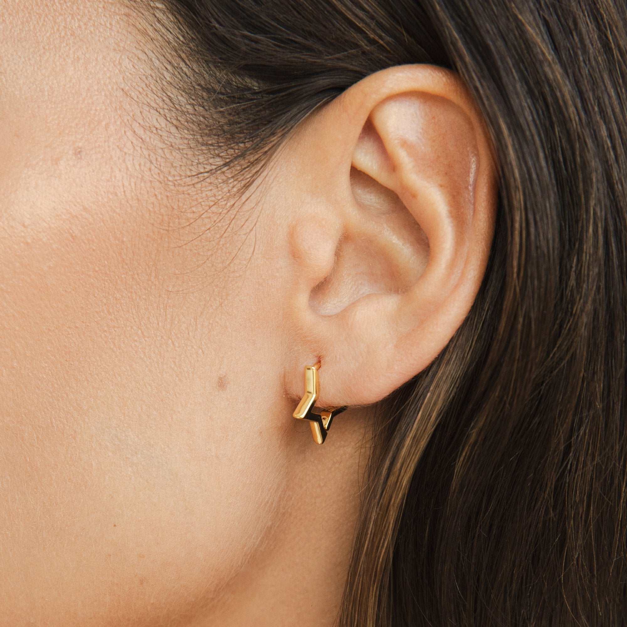 Stellina Star Hoops