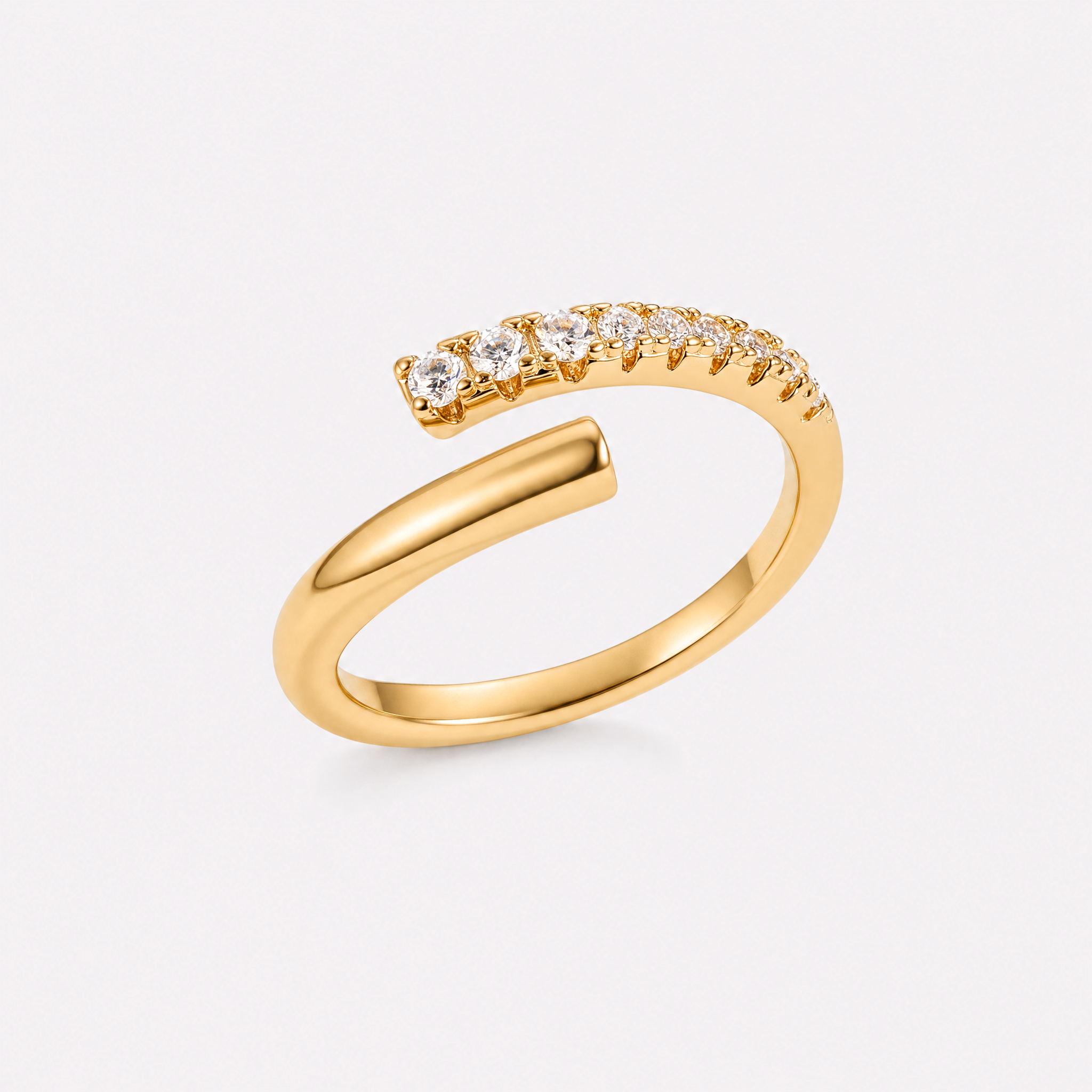 Angelica Crystal Wrap Ring