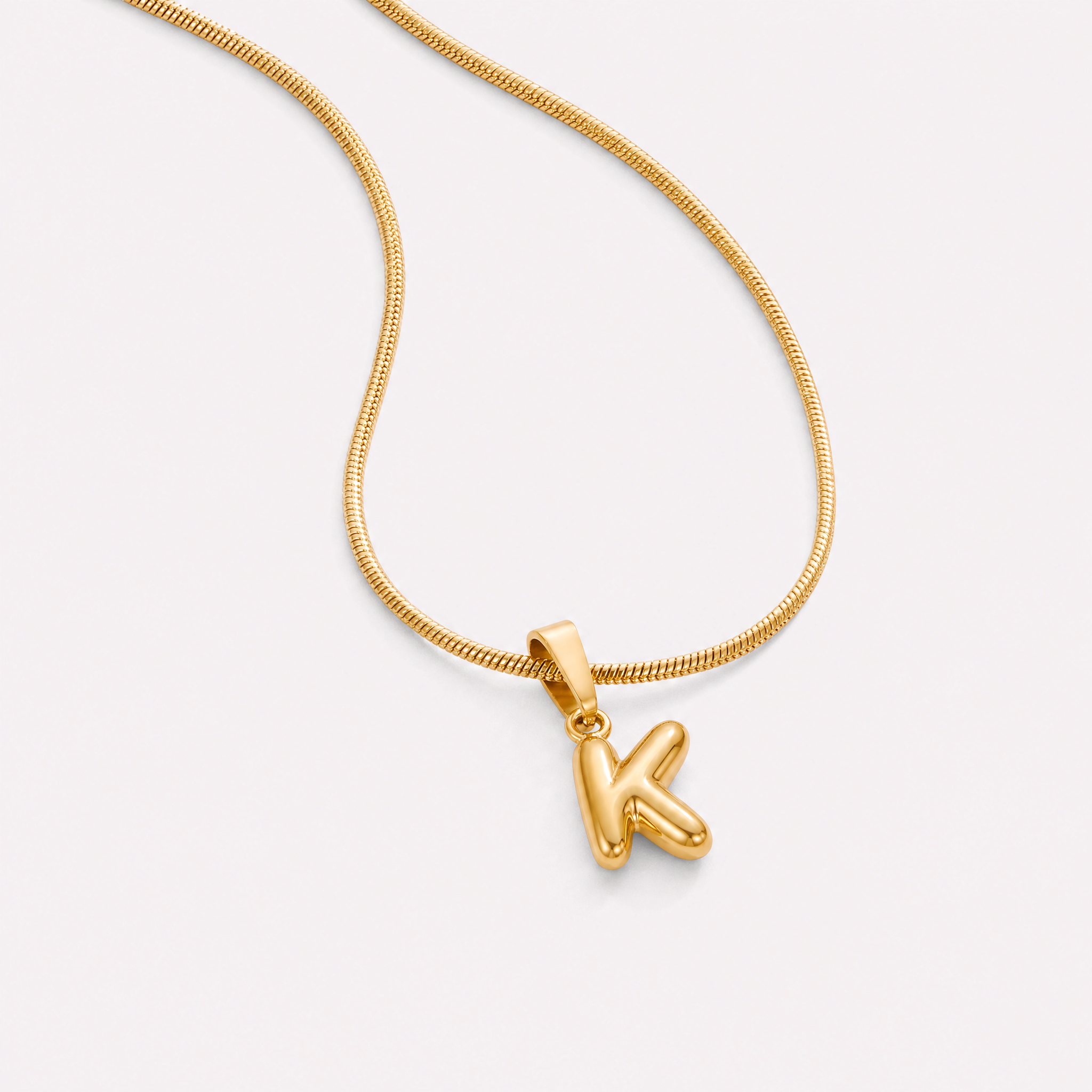 Bettina Bubble Initial Necklace