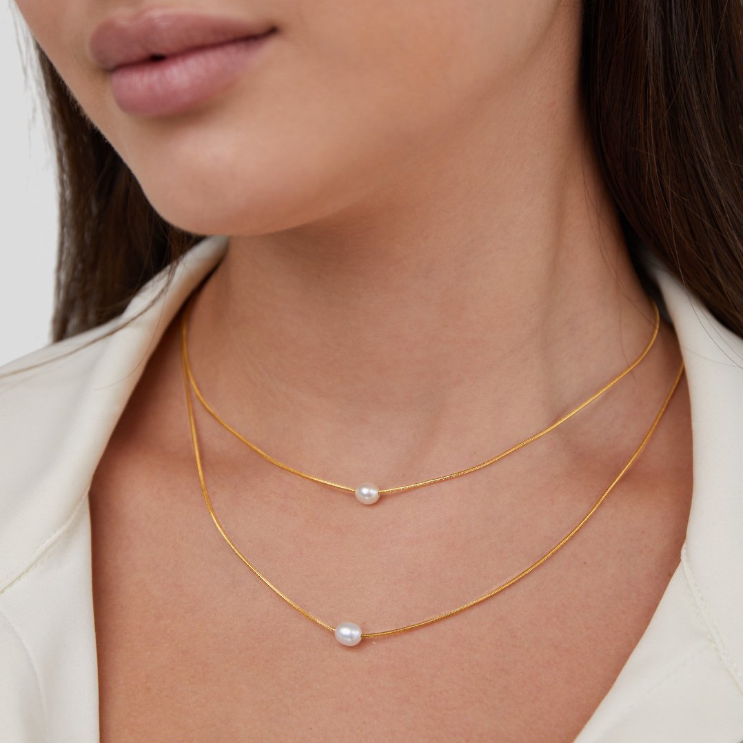 Maddalena Layered Pearl Necklace