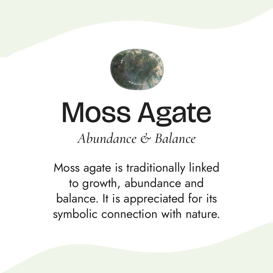 "Serenity" Adjustable Bracelet in Moss Agate