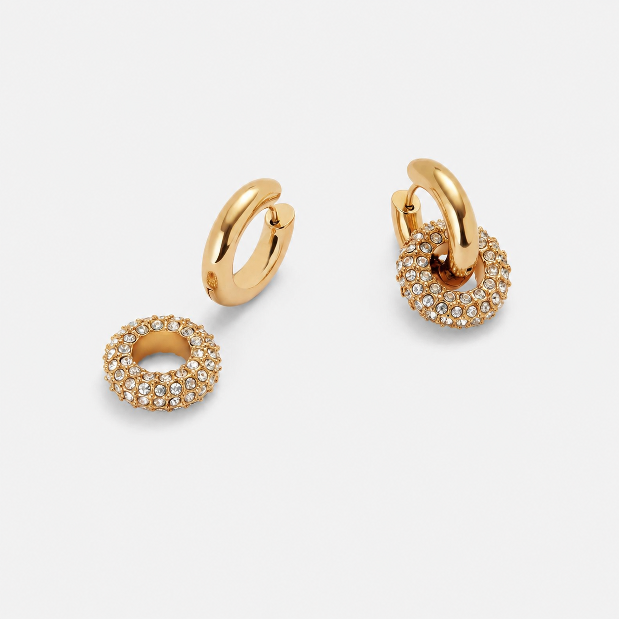 Pavé Link Earrings