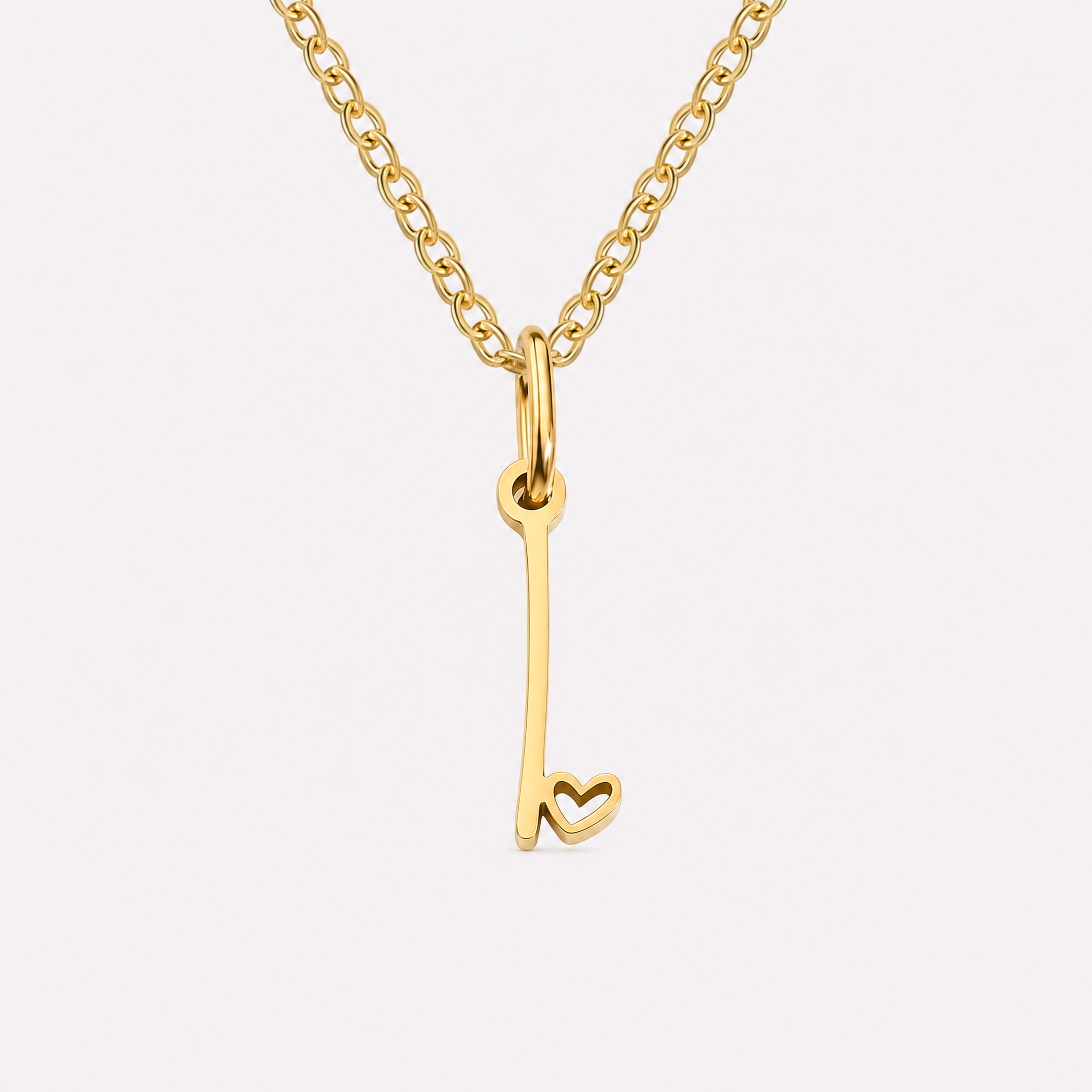 Carina Heart Initial Necklace