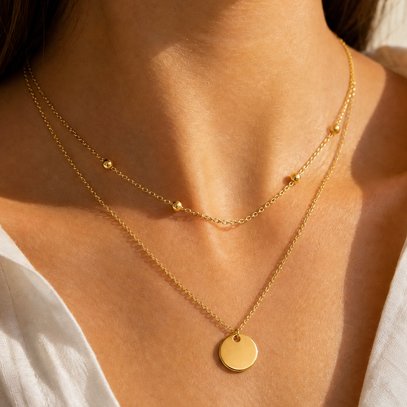 Serena Disc Necklace