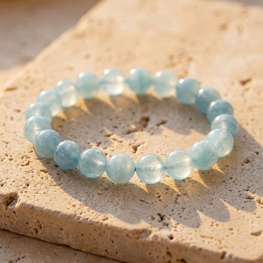 "Happiness" Bracelet in Aquamarine