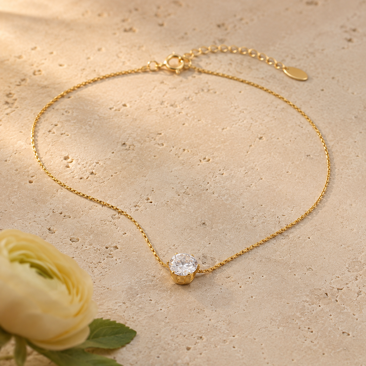 Elisa Solitaire Necklace
