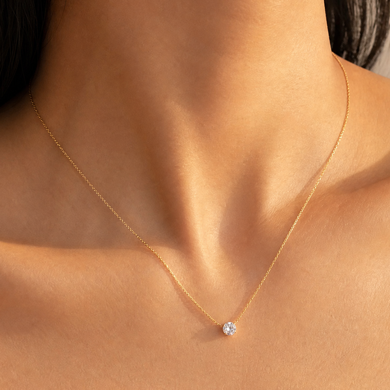 Elisa Solitaire Necklace