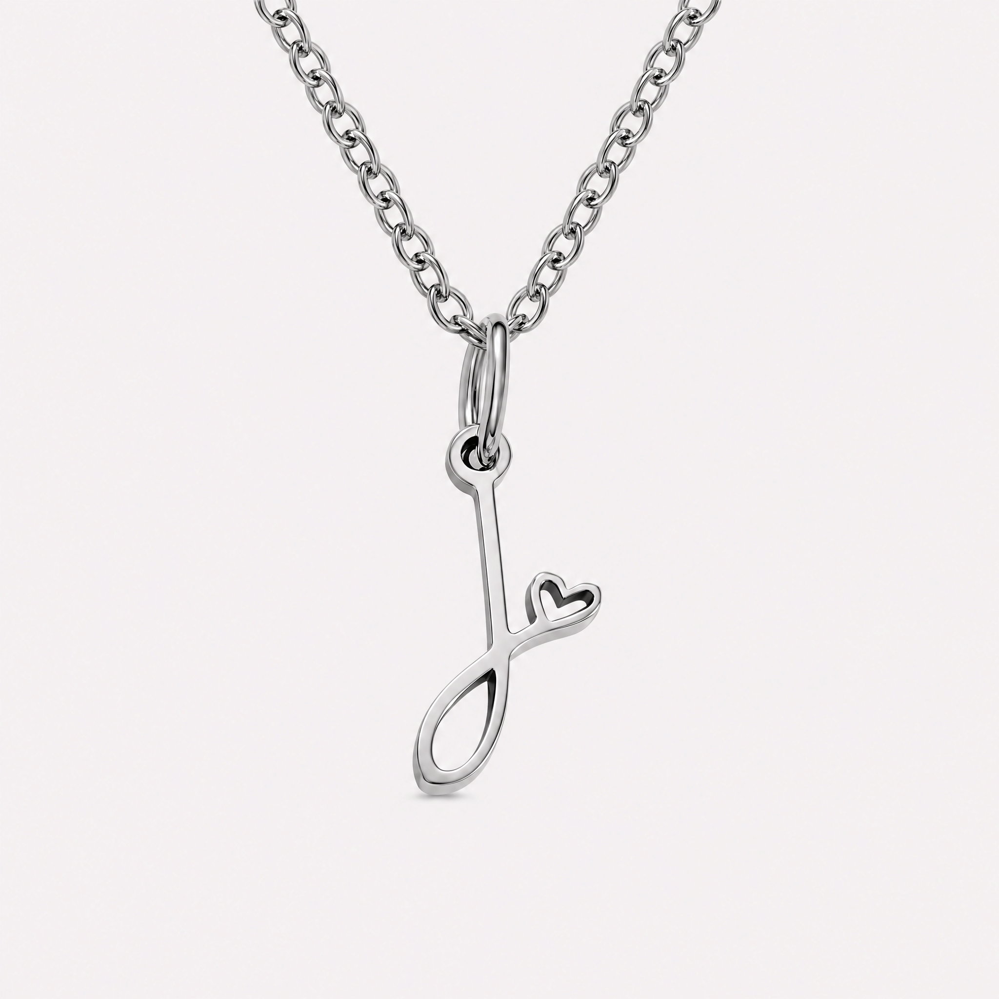 Carina Heart Initial Necklace