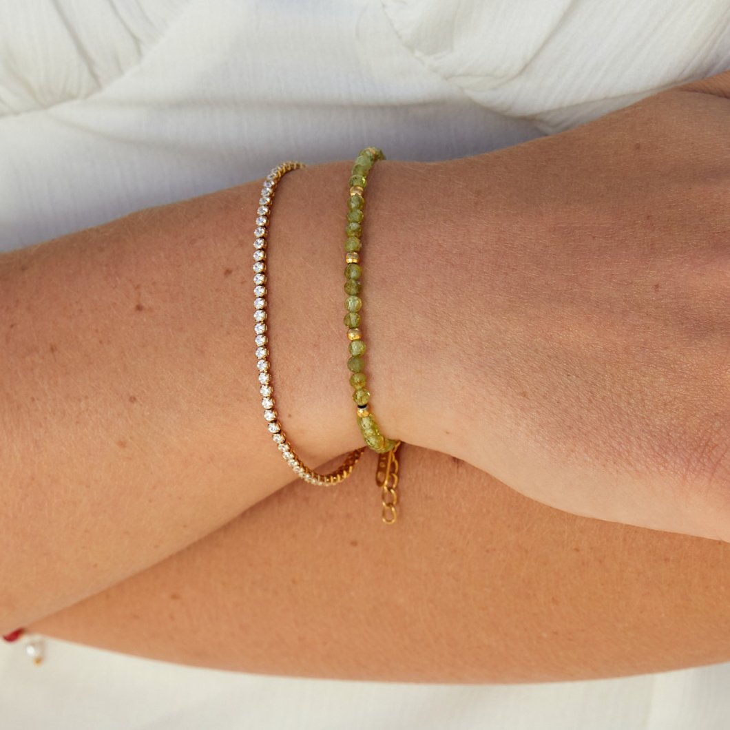 Oliva Peridot Bracelet