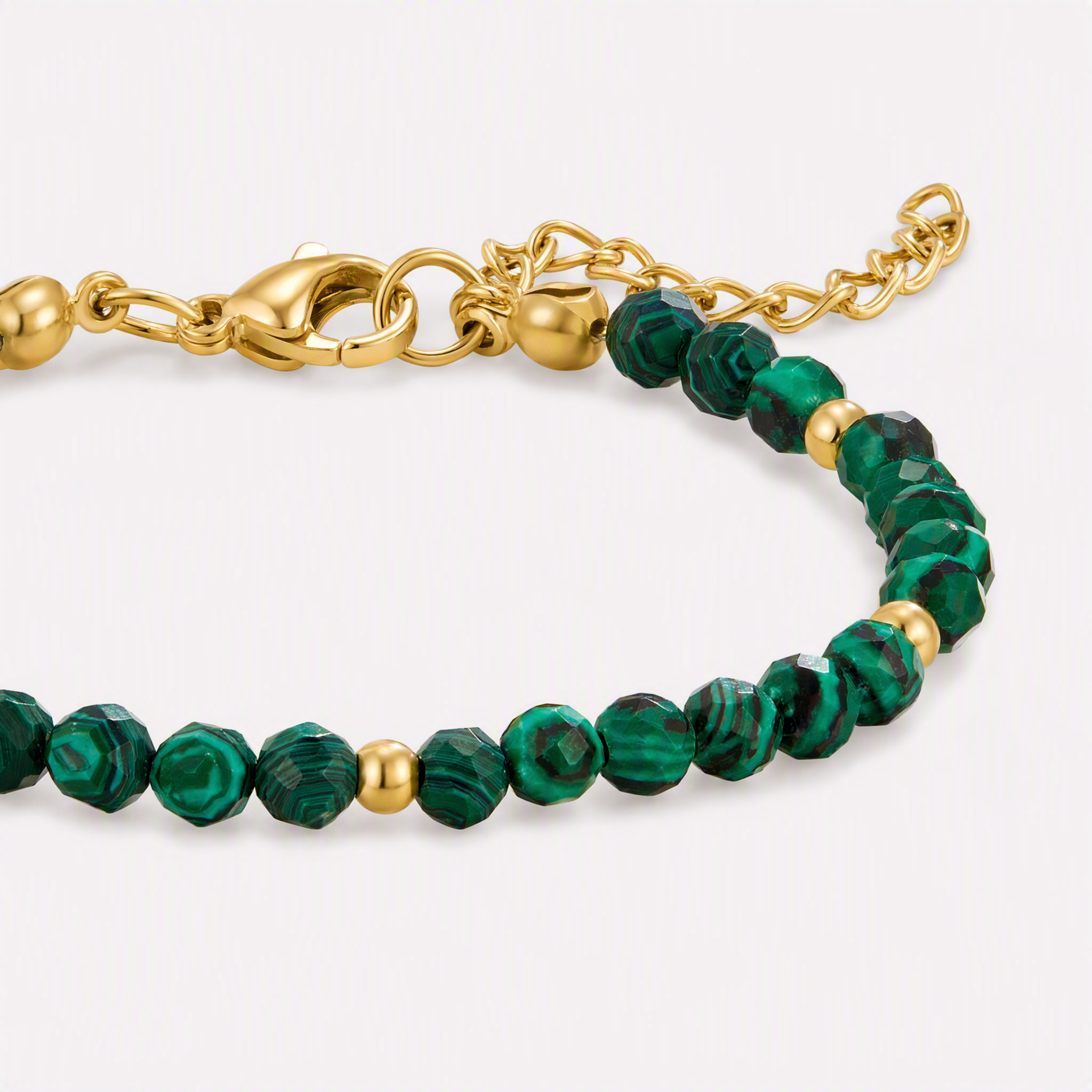 Ilenia Green Bead Bracelet