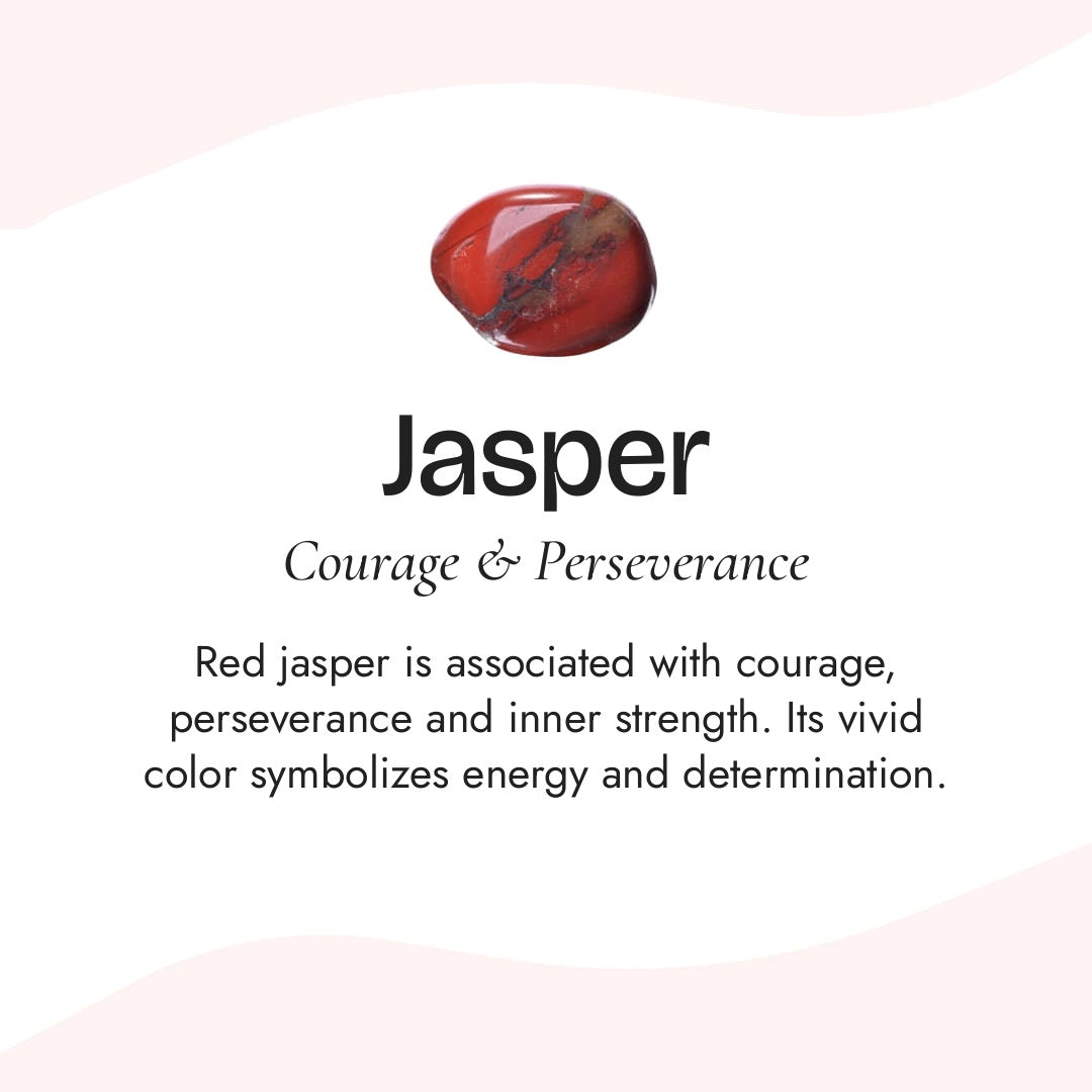 "Endurance" Bracelet in Red Jasper