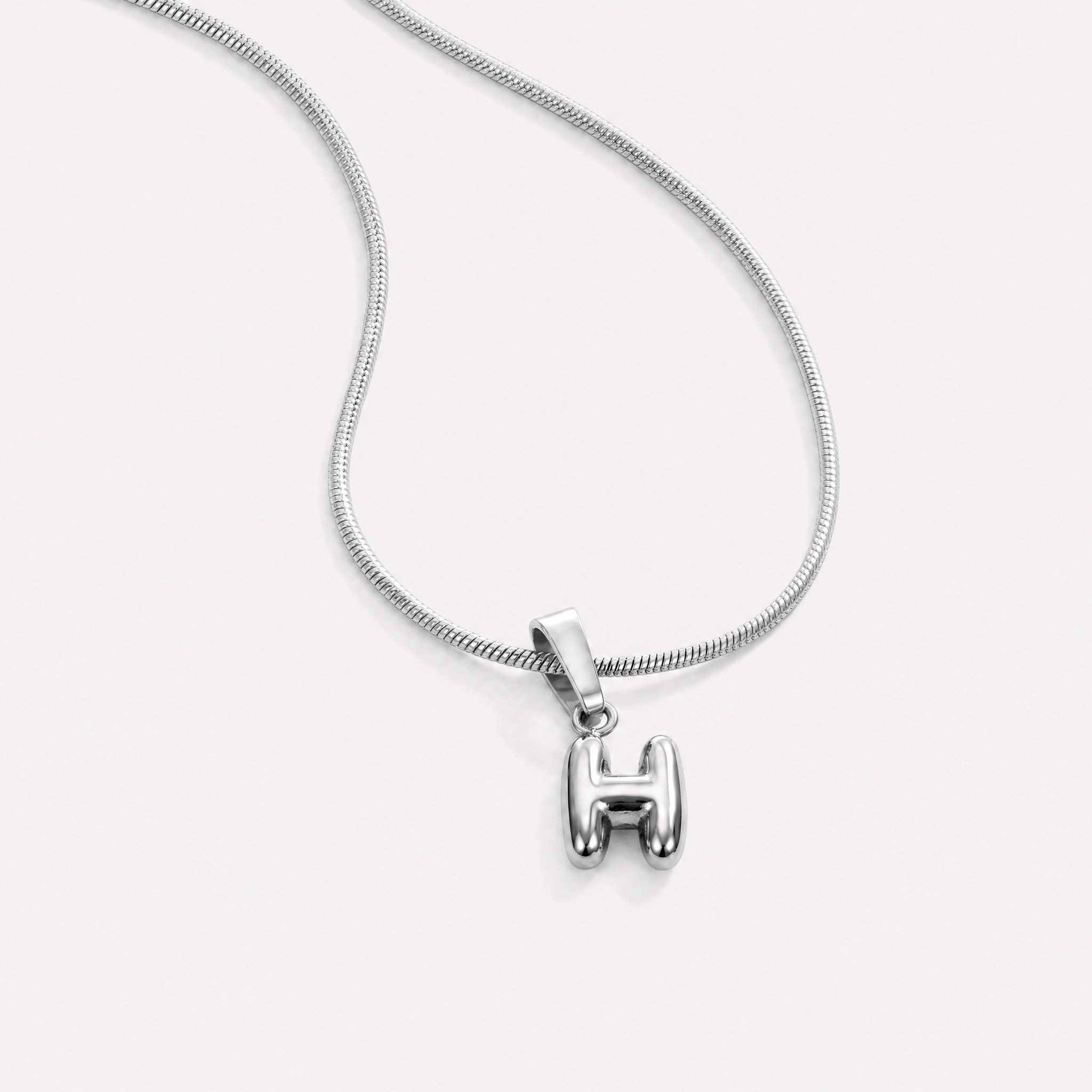 Bettina Bubble Initial Necklace