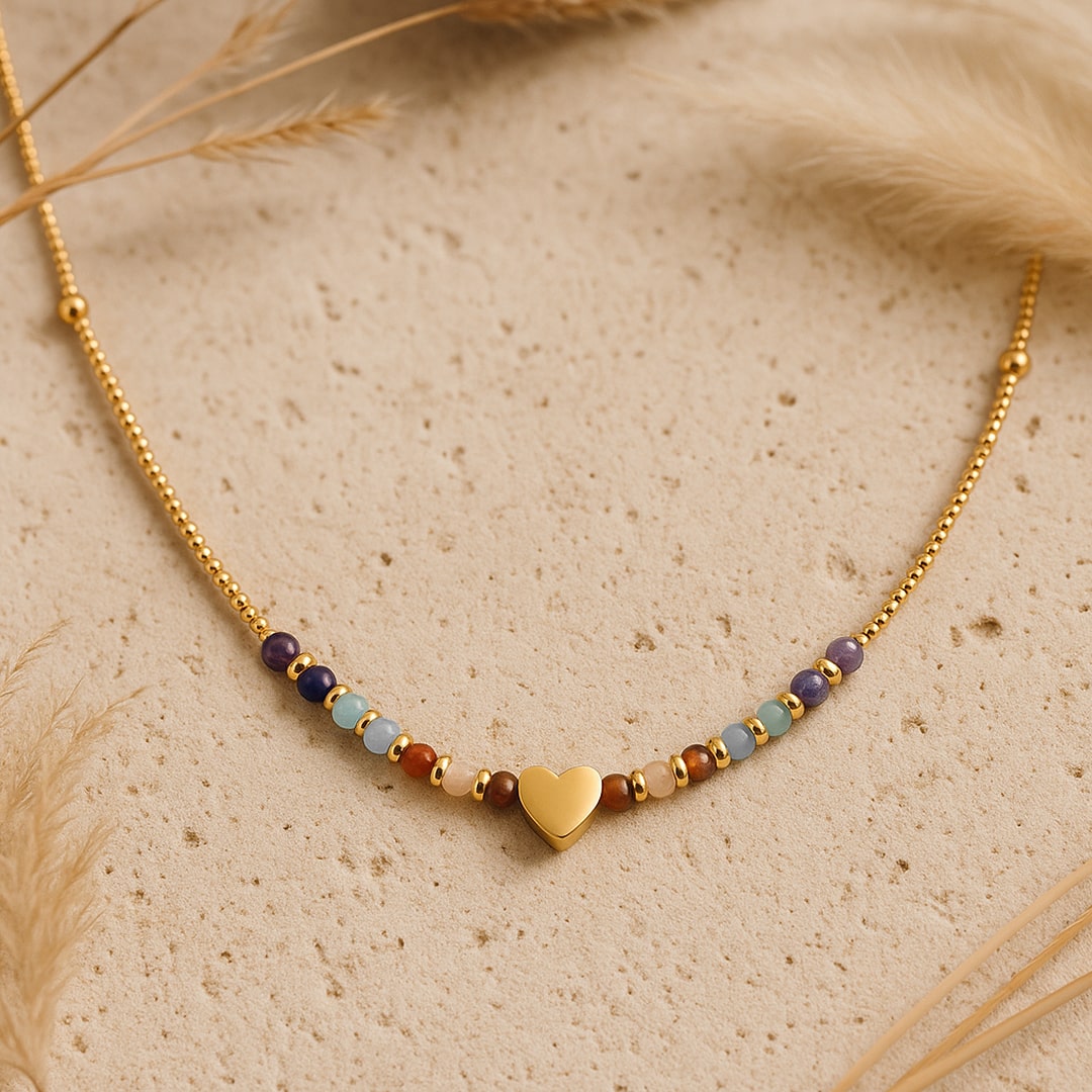 "Path of the Heart" Necklace - 7 Chakras