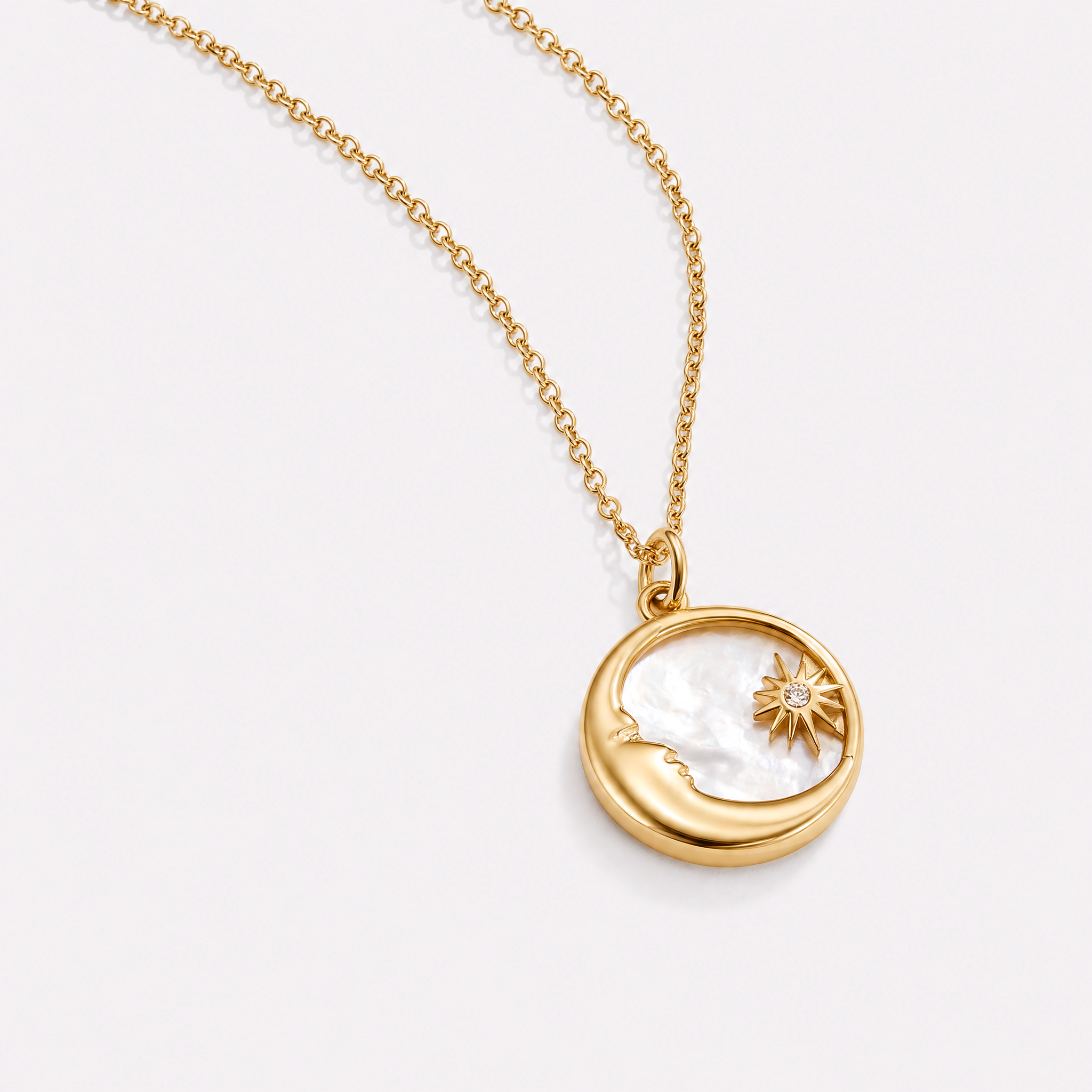 Diana Moon and Star Necklace