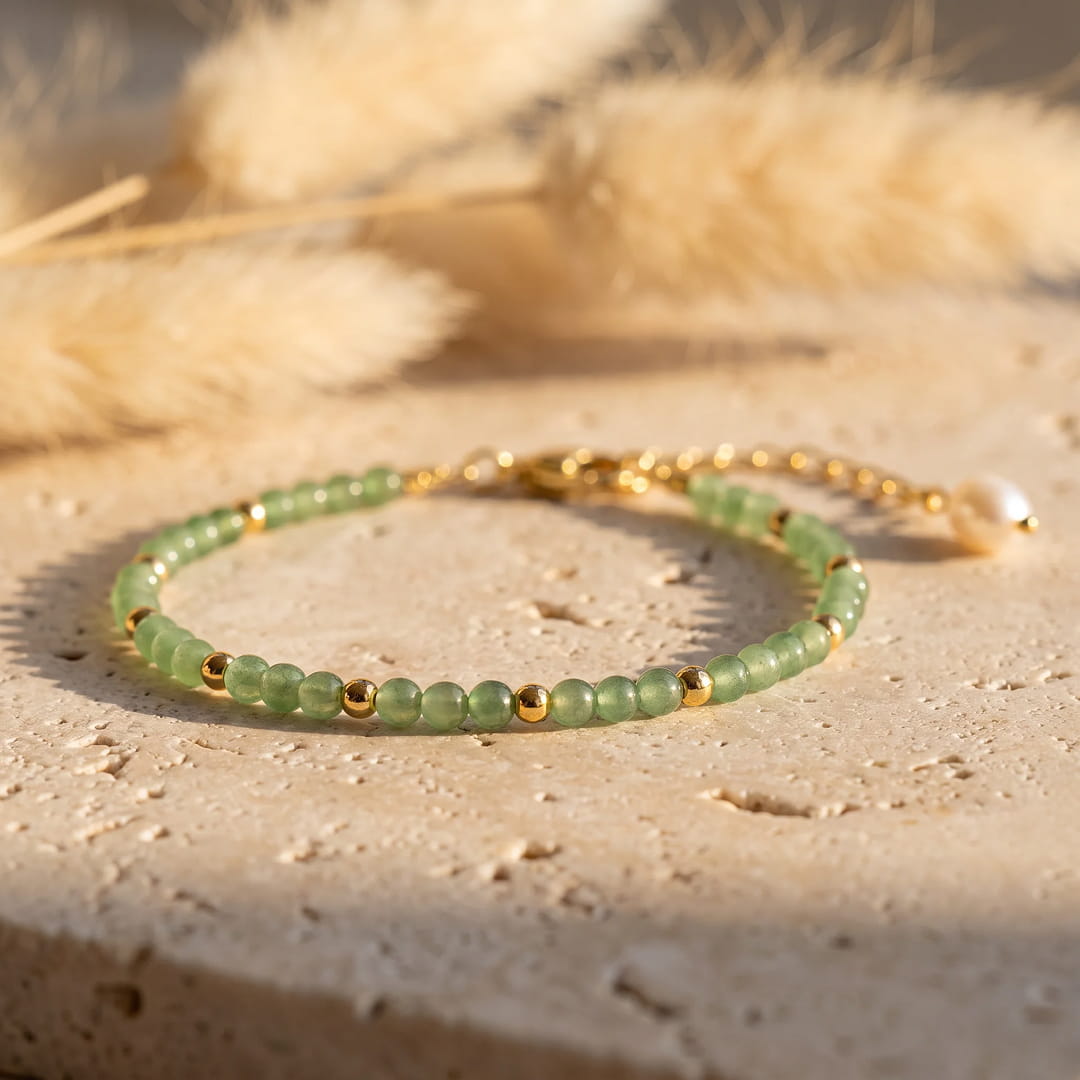 "Birth Month" Bracelet in Natural Stone