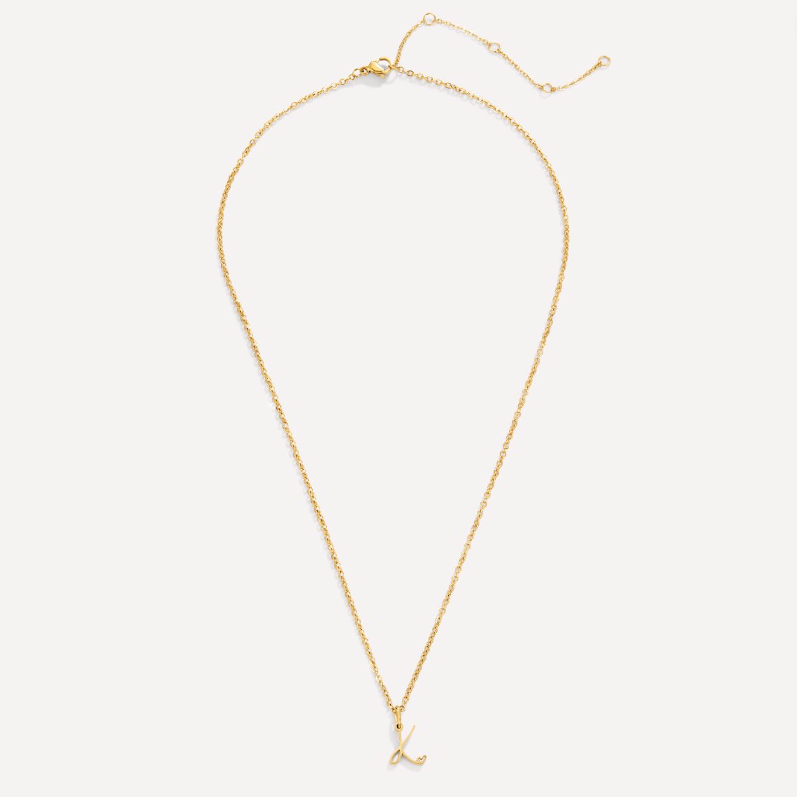 Carina Heart Initial Necklace