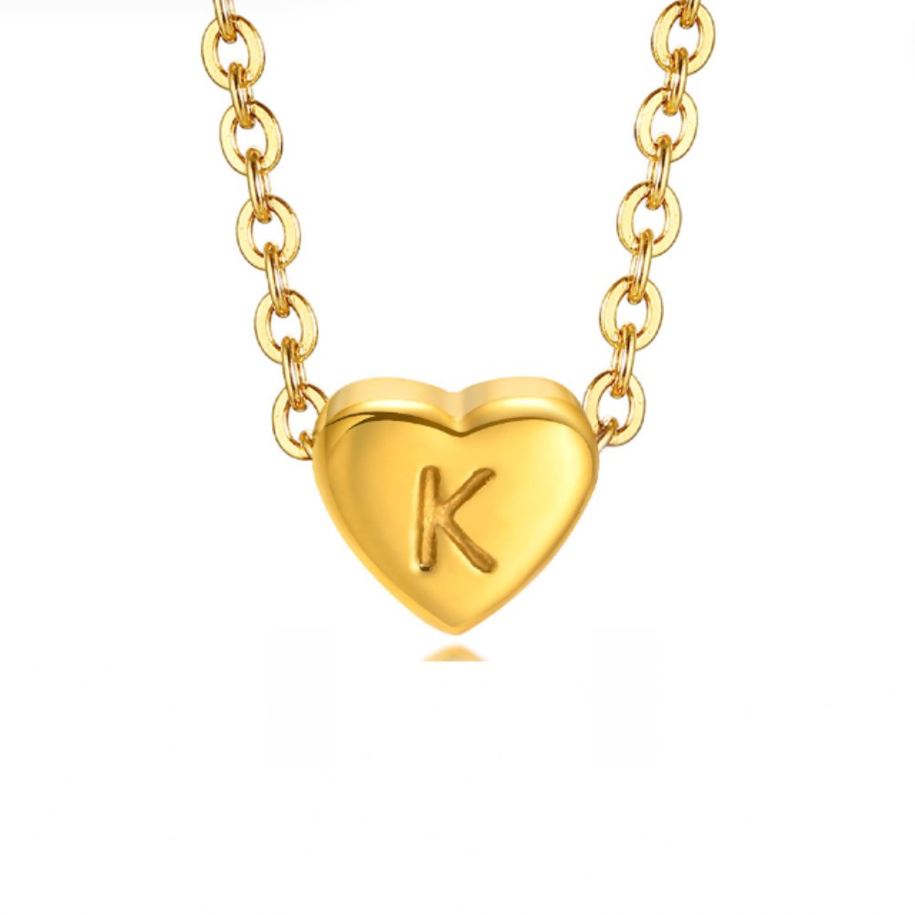 Diletta Heart Initial Bracelet