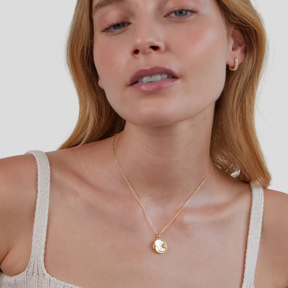 Diana Moon and Star Necklace