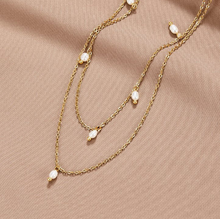 Ersilia Pearl Drop Necklace