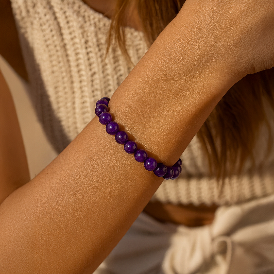 "Symbol of Soothing" Bracelet in Amethyst