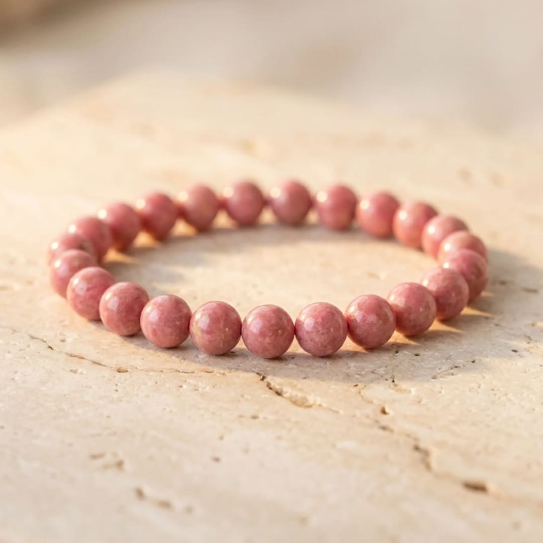 "Gentleness of the Heart" Bracelet in Rhodonite
