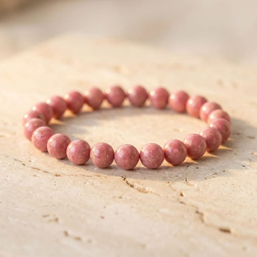 "Gentleness of the Heart" Bracelet in Rhodonite