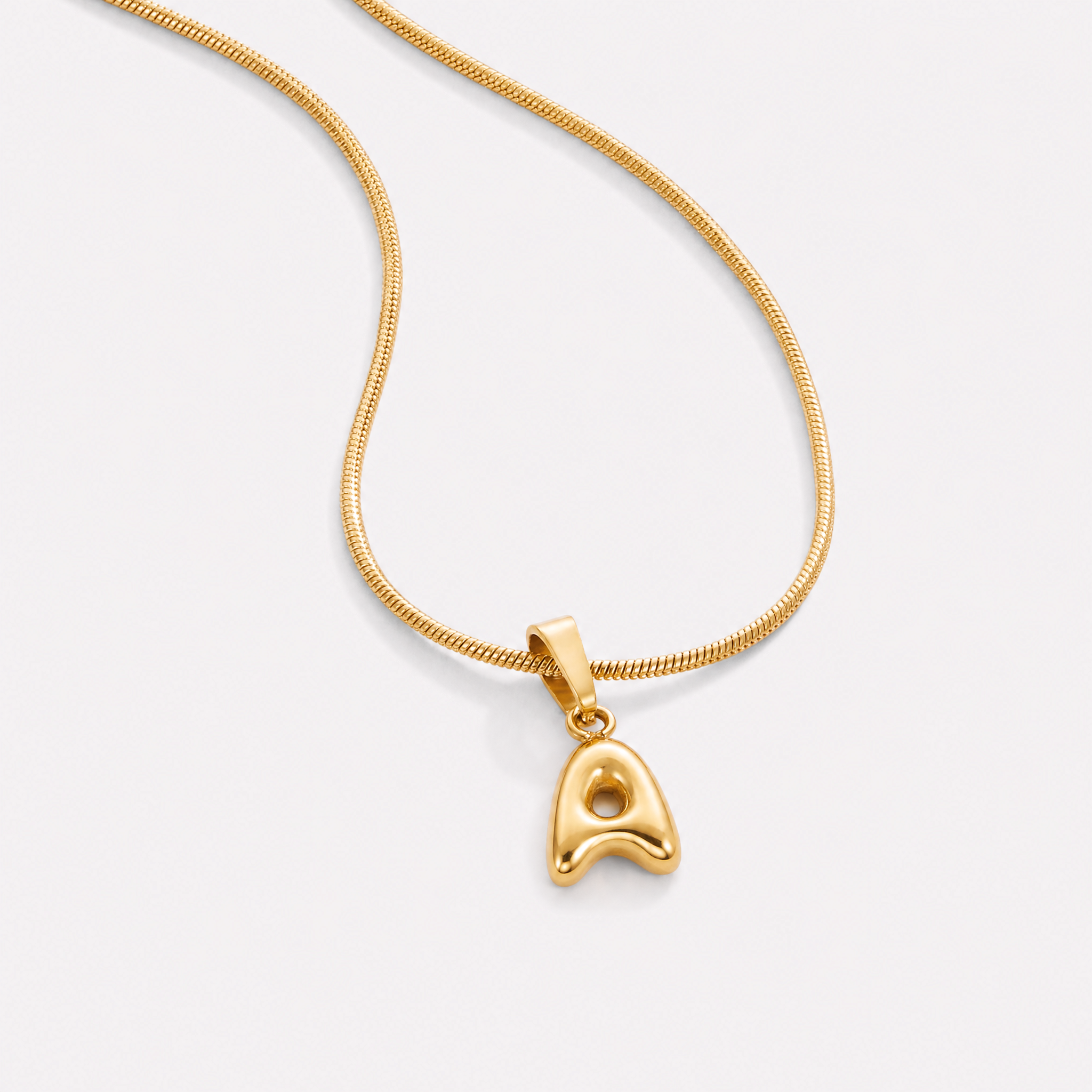 Bettina Bubble Initial Necklace