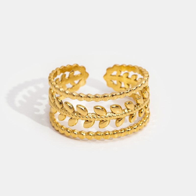 Edera Leaf Ring