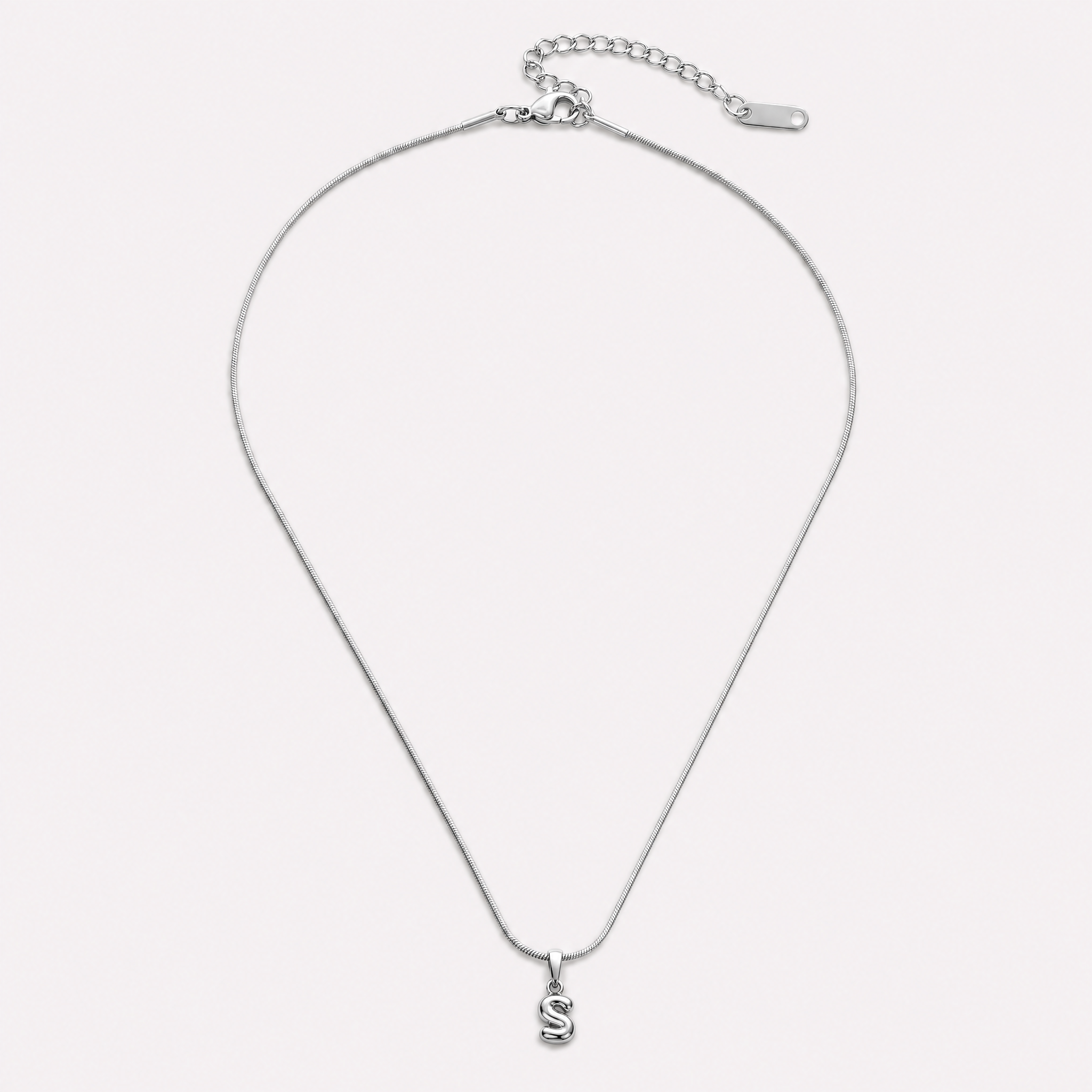 Bettina Bubble Initial Necklace