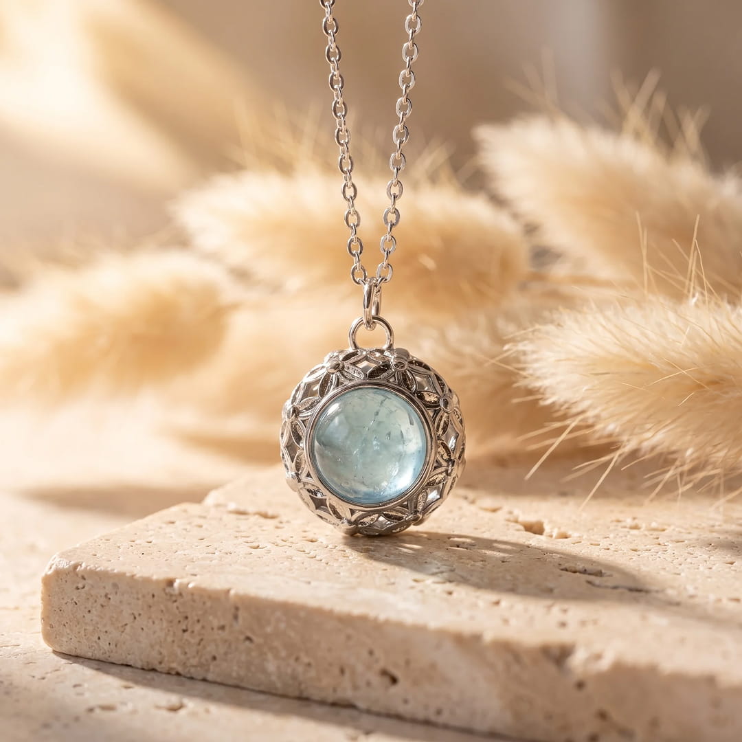 "Gleam of Yesteryear" Pendant in Natural Stones