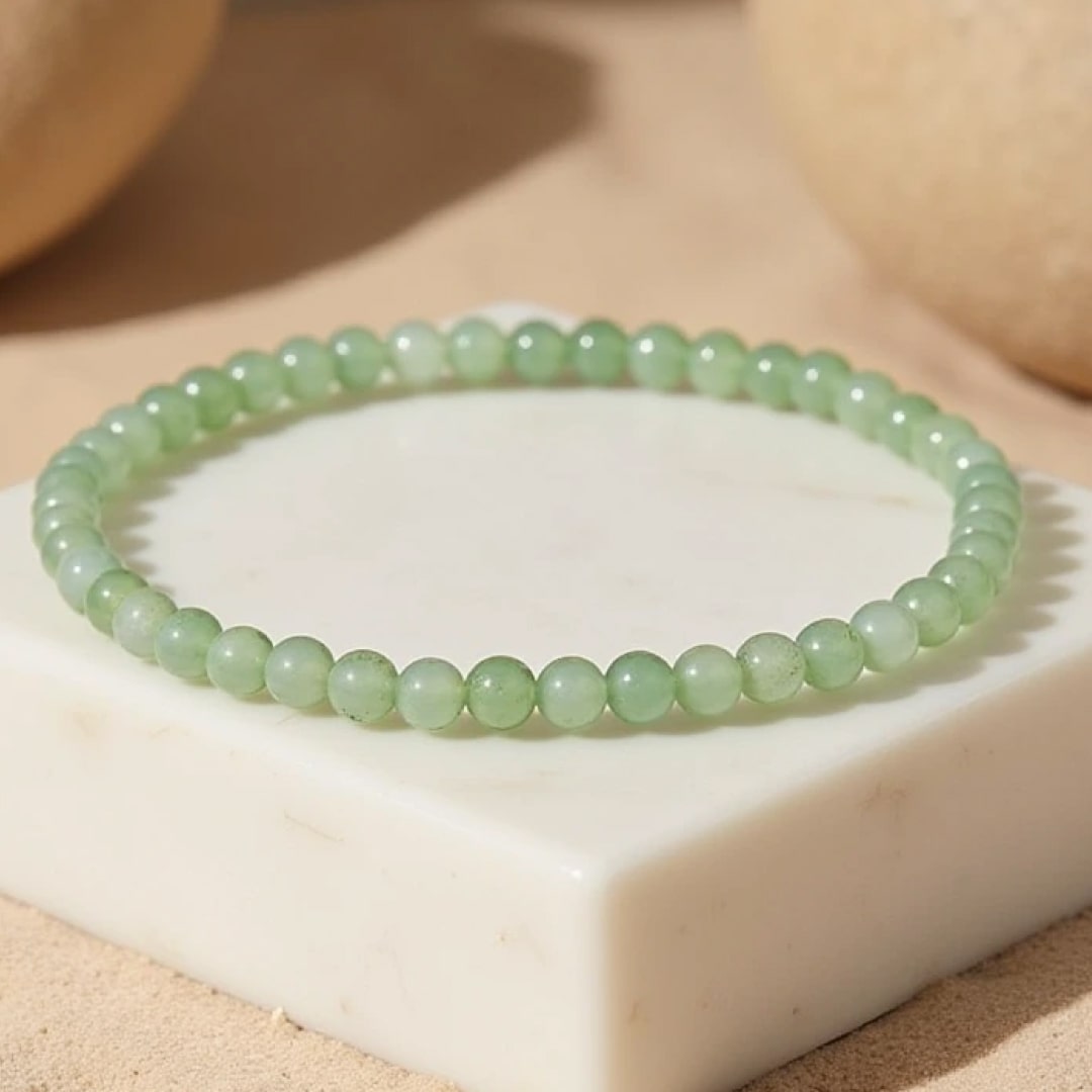 Fine 4 mm Stone Bead Bracelet