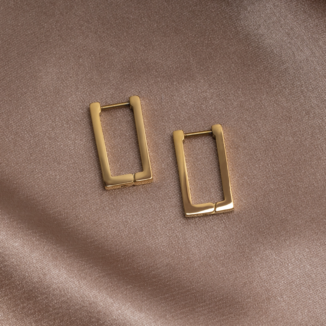 Tecla Rectangle Hoops