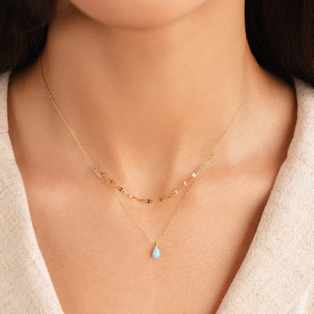 Celeste Teardrop Necklace
