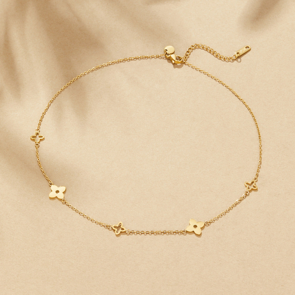 Santina Clover Chain Necklace