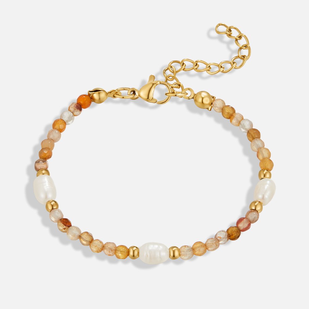 Agata Bead Bracelet