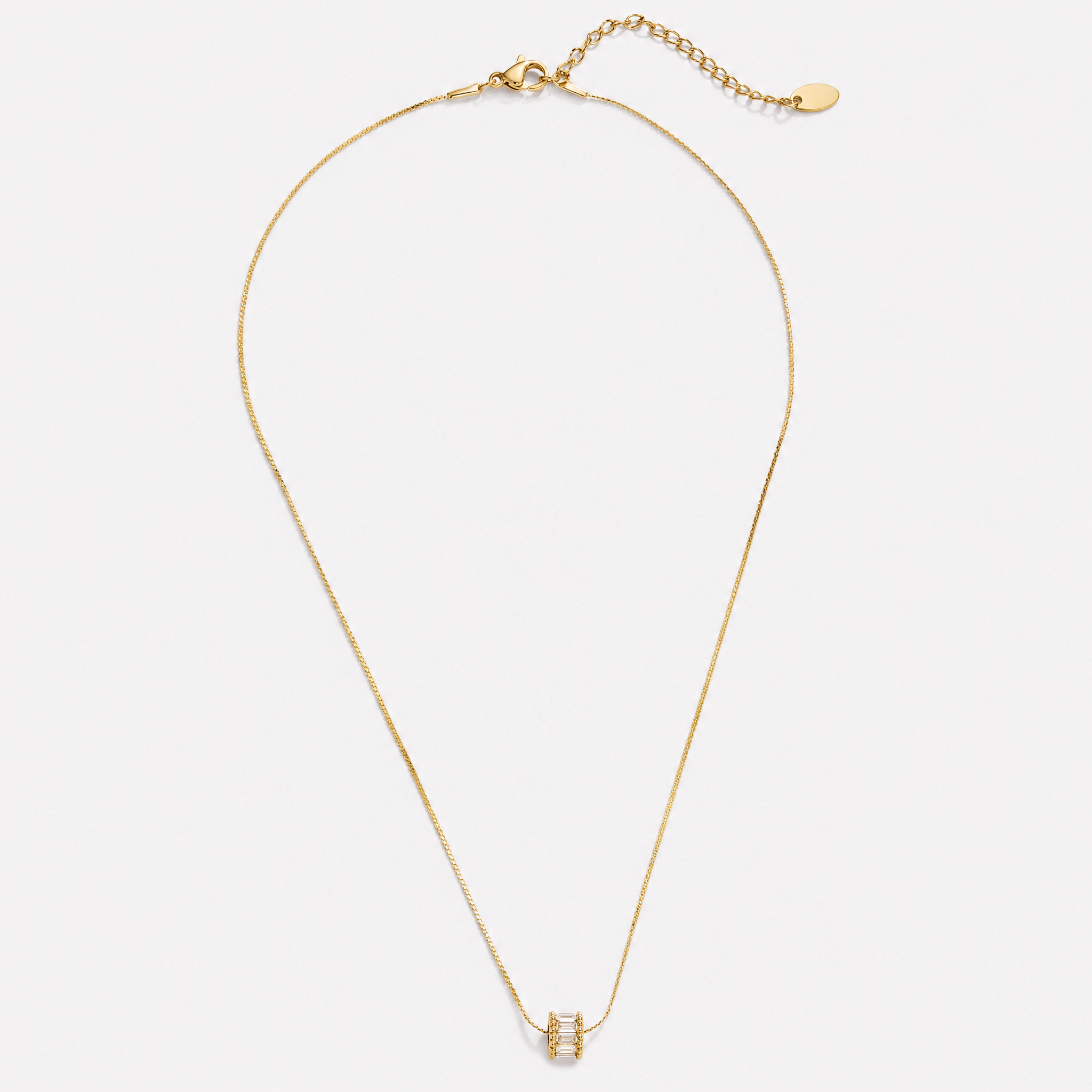 Amalia Crystal Charm Necklace