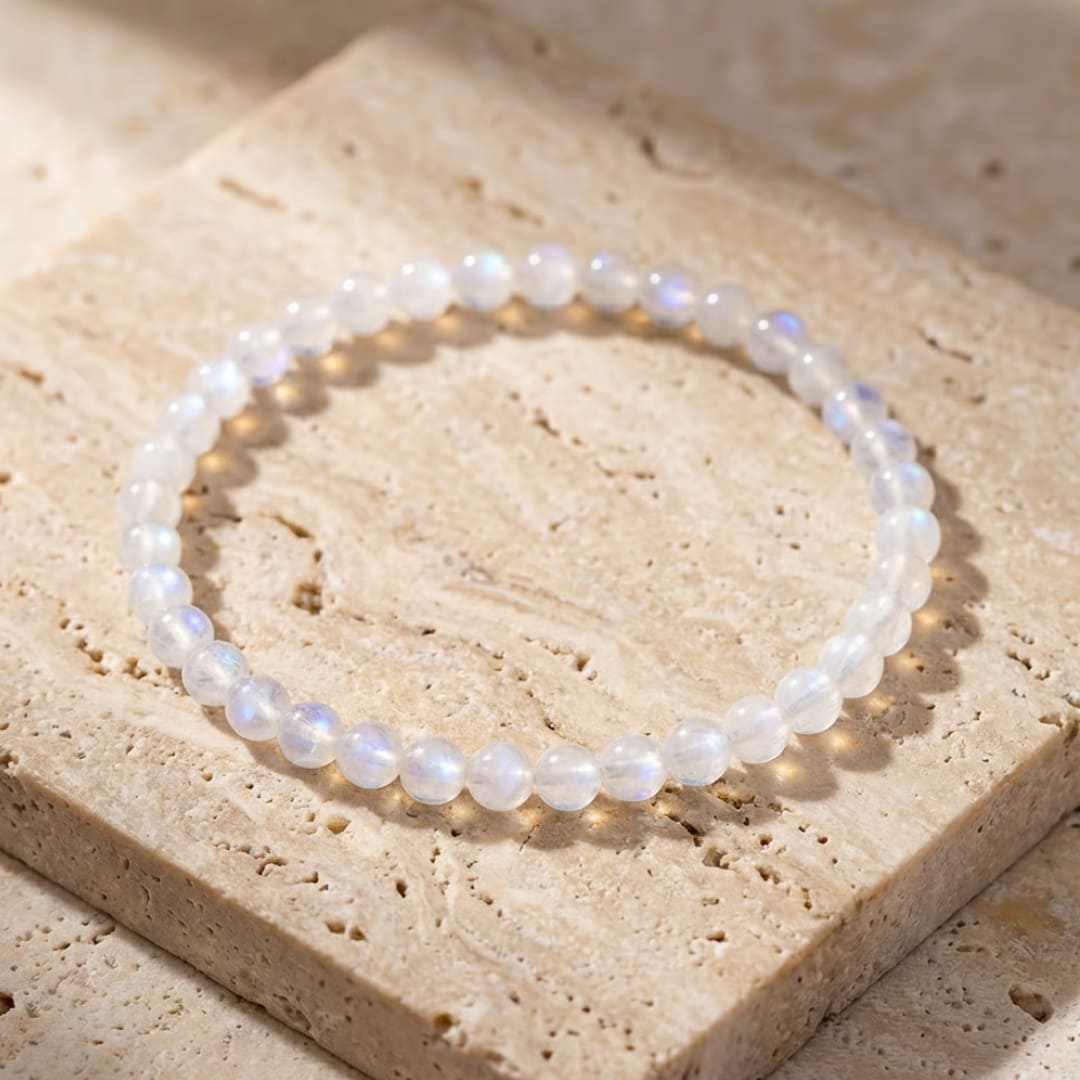 Fine 4 mm Stone Bead Bracelet