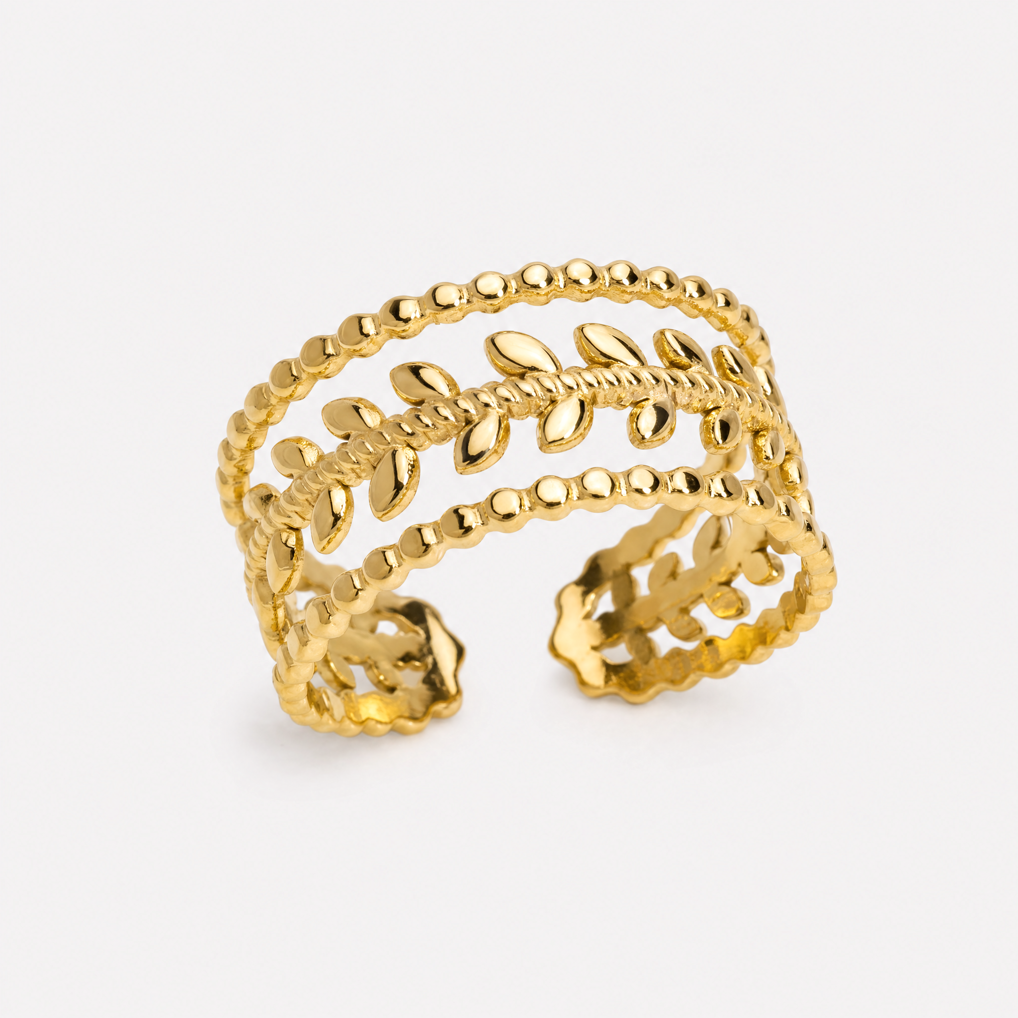 Edera Leaf Ring