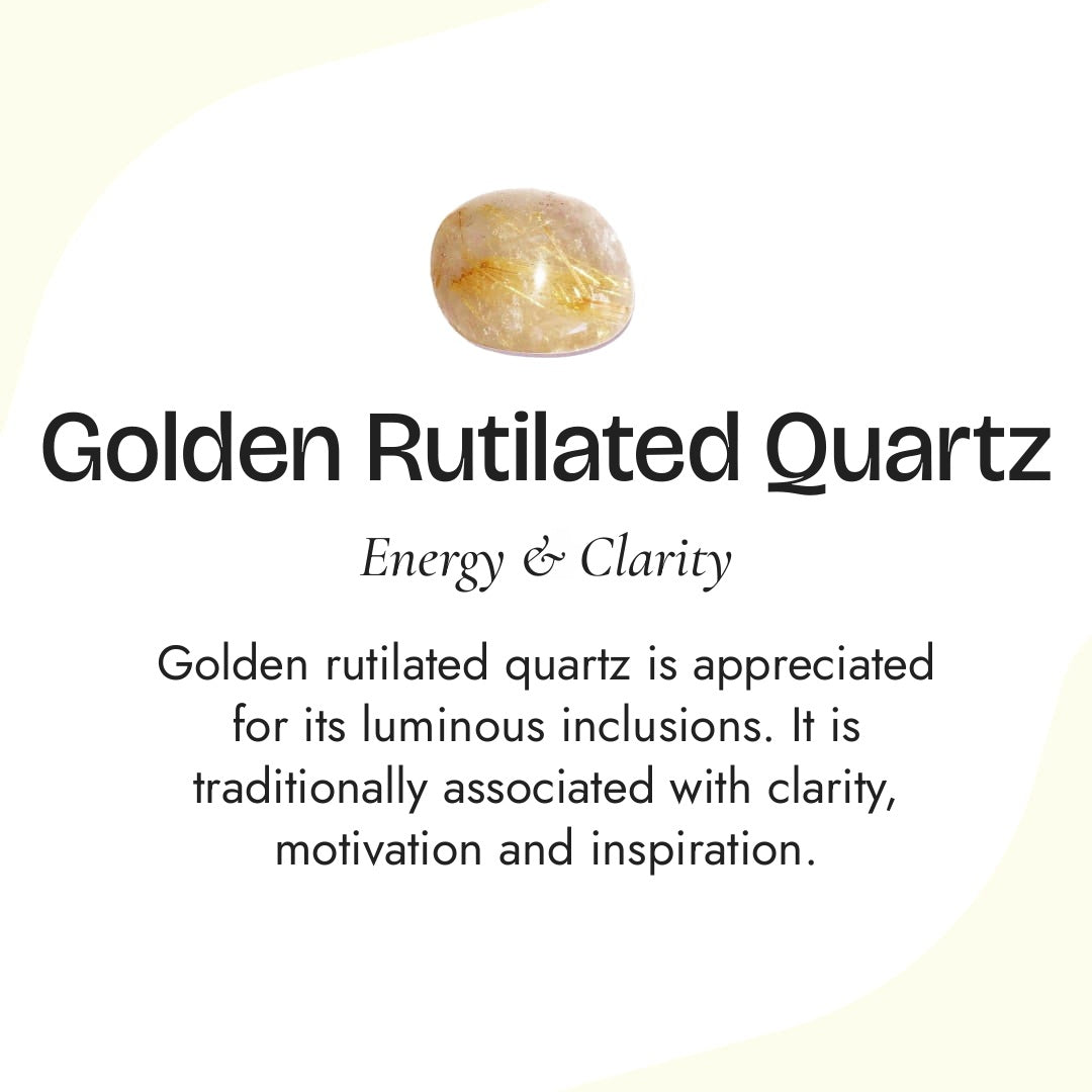 "Solar Energy" Bracelet in Smoky Quartz, Tiger's Eye & Golden Rutilated Quartz